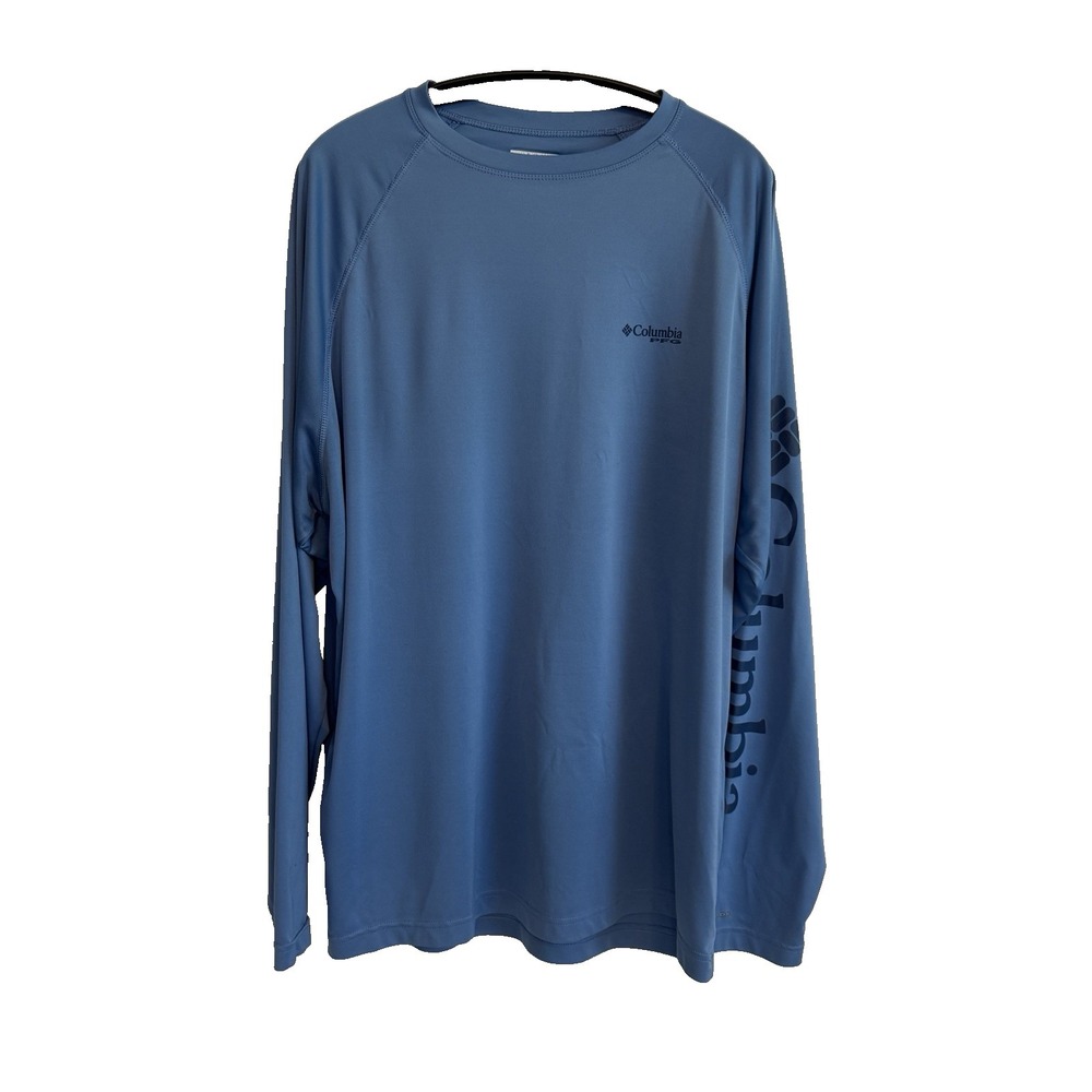 Mens Columbia PFG Omni Shade Long Sleeve Shirt XL Activewear Performance Utility